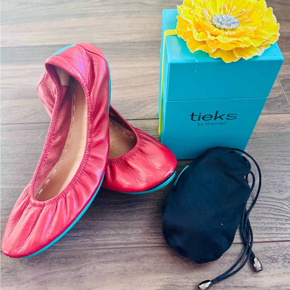 Tieks Cardinal Red Ballet Flats